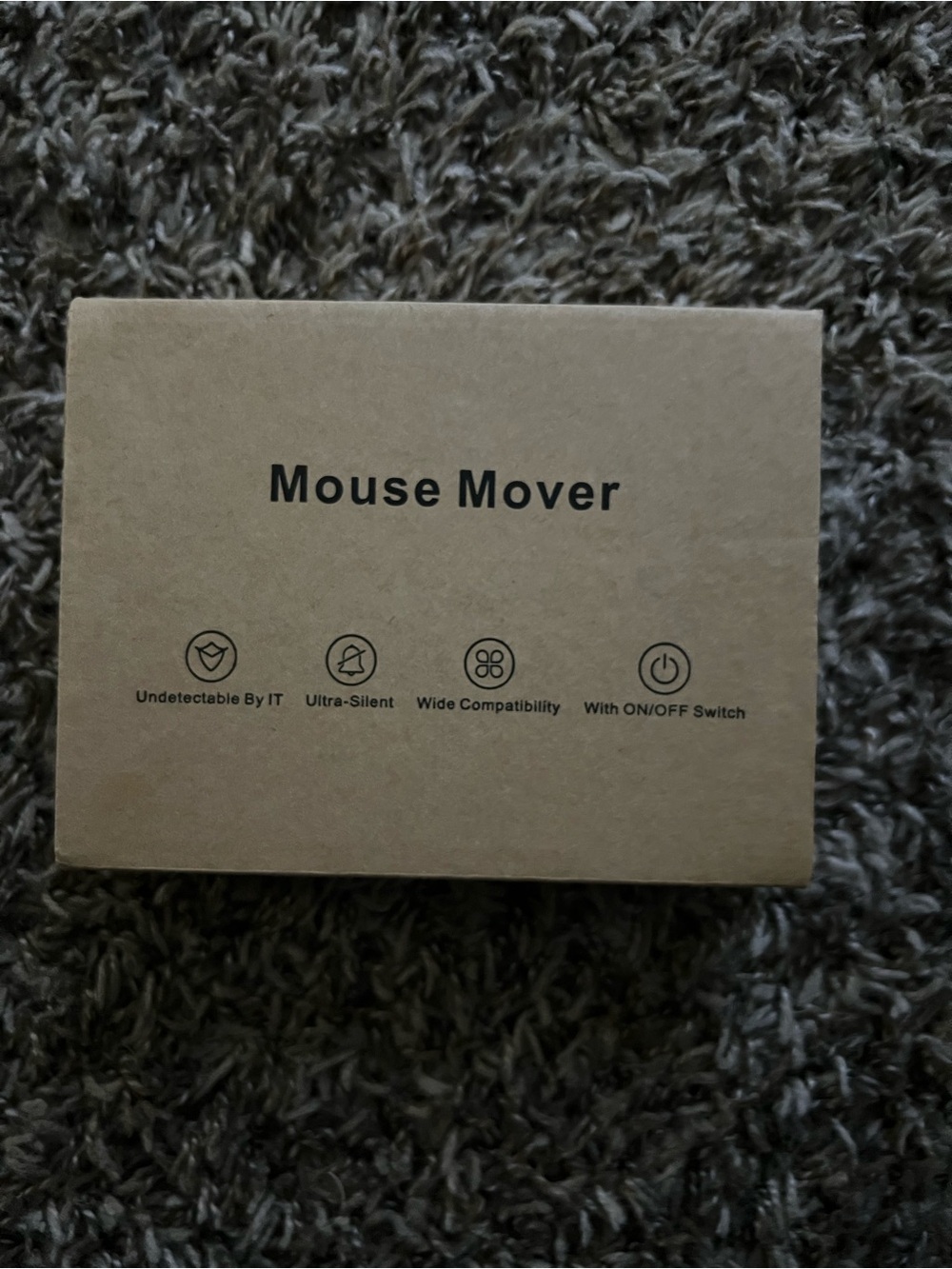 Mouse Mover Portable Desktop Device - Brown
